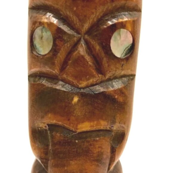 hand Carved Wooden Statue, 6" tall - Picture 3 of 14